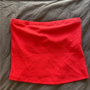 Red Ribbed Tube Top - Target